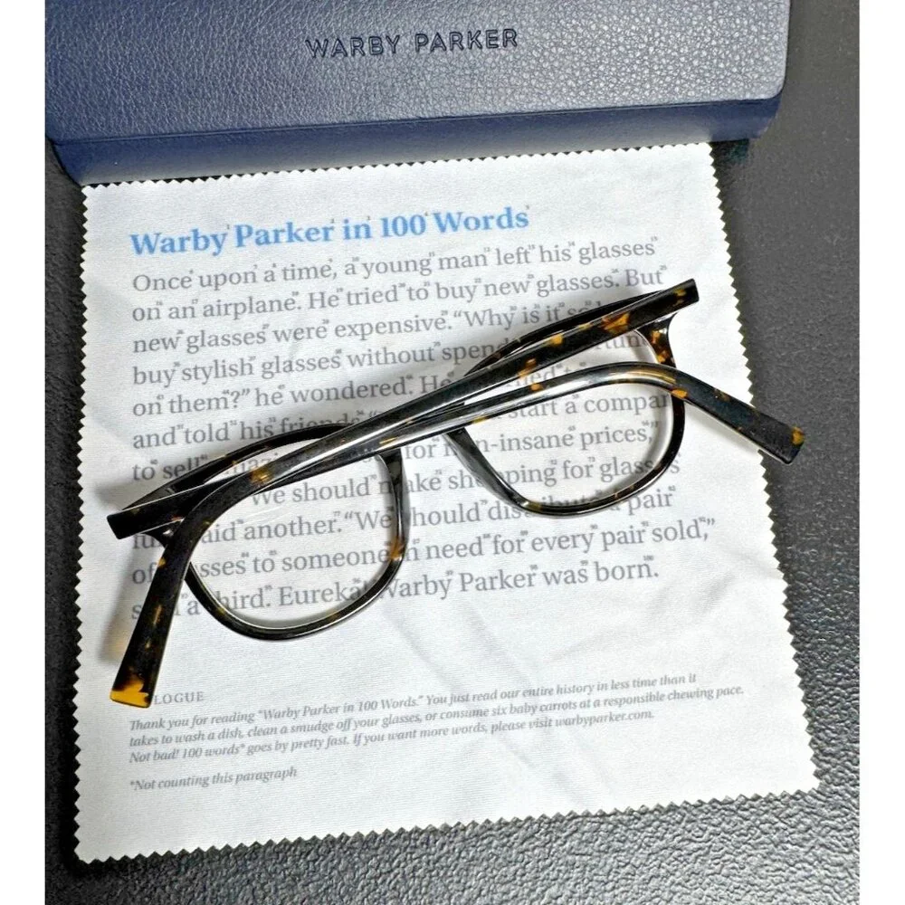 Warby Parker Durand Whiskey Tortoise‎ Prescription Eyeglasses Frames